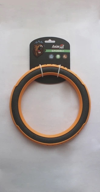 Іграшка AnimAll AGrizZzly 9703 Супер-кільце L orange/blackфото2