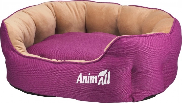 Лежак для собак и кошек AnimAll 2302 Royal Velours M Fuchsia 53х47х21 фото 5