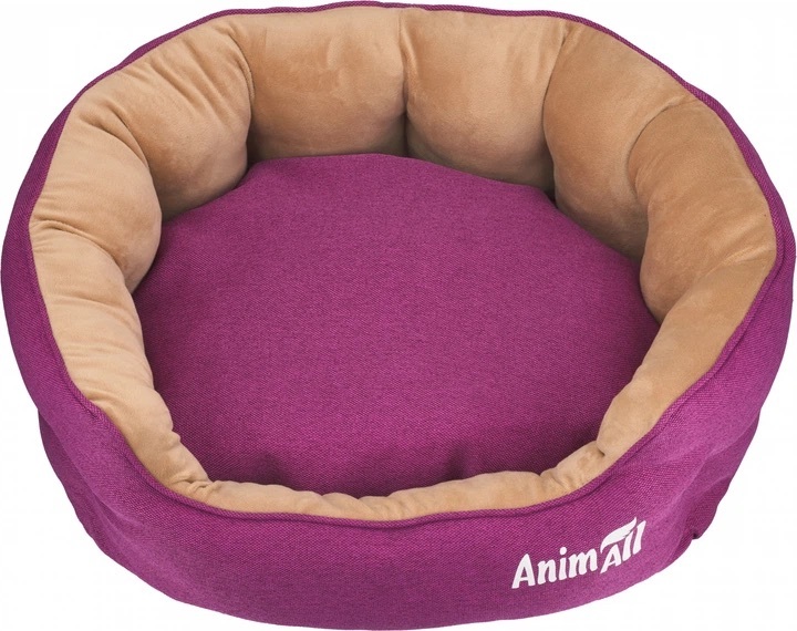 Лежак для собак и кошек AnimAll 2302 Royal Velours M Fuchsia 53х47х21 фото 4