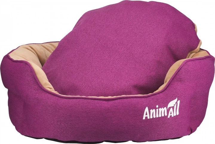 Лежак для собак и кошек AnimAll 2302 Royal Velours M Fuchsia 53х47х21 фото 6