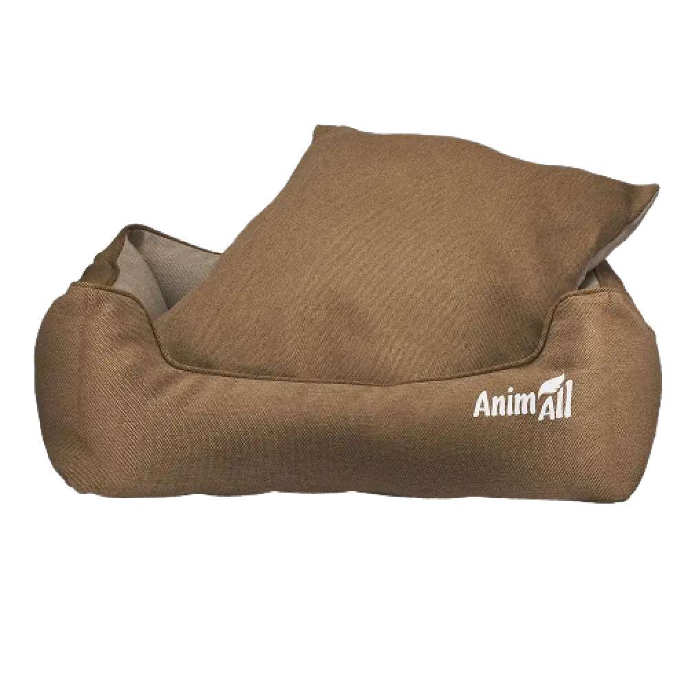 Лежак для собак и кошек AnimAll АТ 8473 Gama L Gold Brown 65x51x18 фото 2