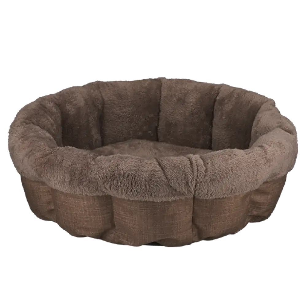 Лежак для собак и кошек AnimAll Mary М Brown 60x60x17 фото 2