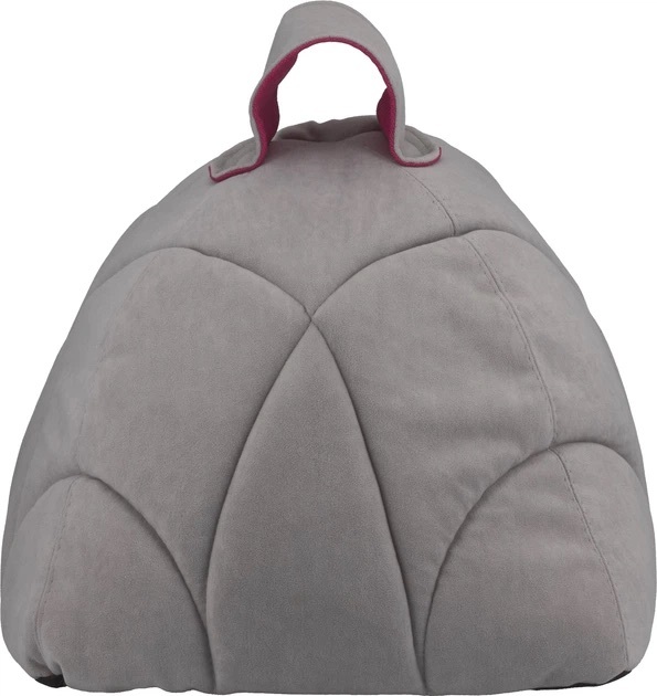 Лежак для собак і котів AnimAll Silver gray/pink 39х39х36фото4