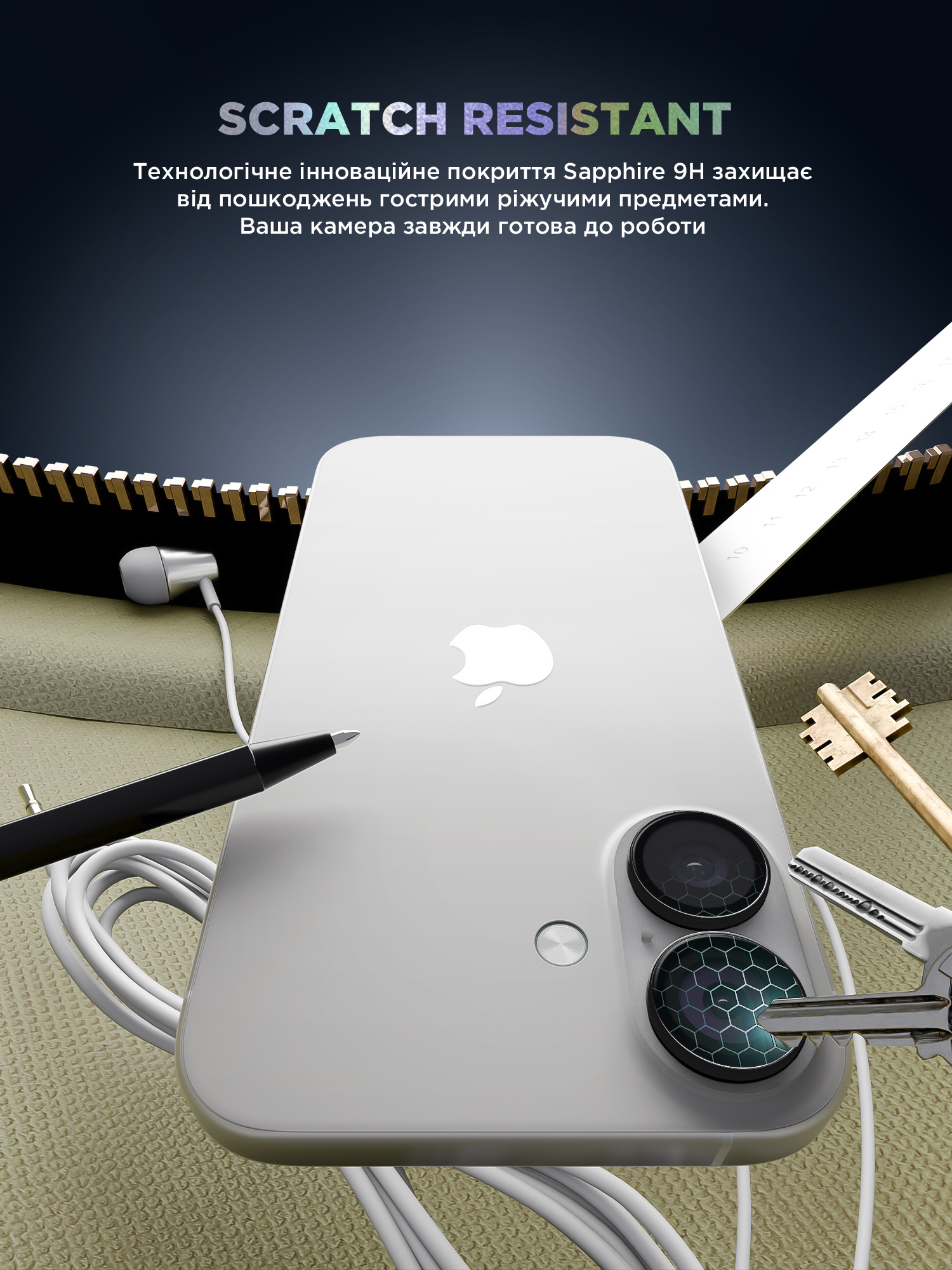 Защитное стекло для камеры ArmorStandart Supreme BI для Apple iPhone 16/16 Plus Black (ARM79425) фото 5