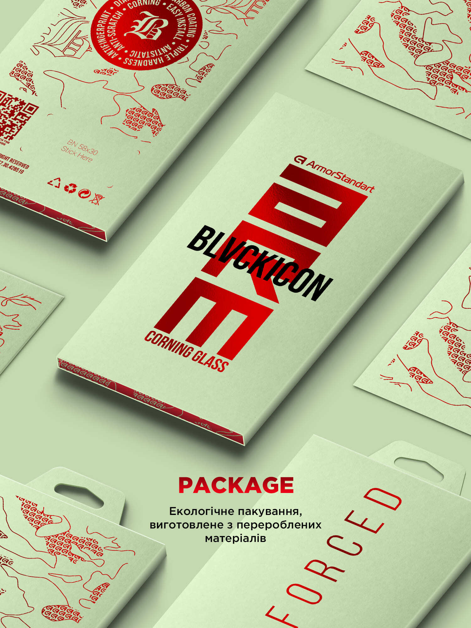 Защитное стекло ArmorStandart Corning Black Icon для Apple iPhone 16 / 15 (ARM79552) фото 