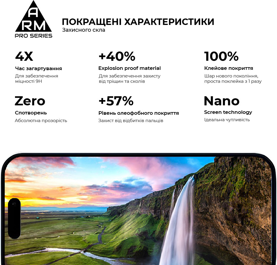 Защитное стекло ArmorStandart Pro для Apple iPhone 16 Plus (ARM78509) фото 5