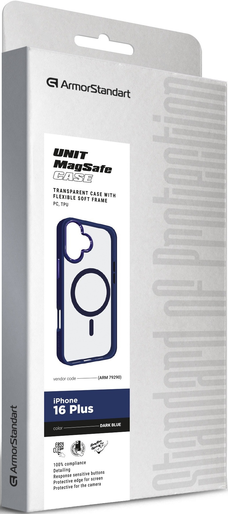 Чехол ArmorStandart Unit MagSafe для Apple iPhone 16 Plus Dark Blue (ARM79290) фото 2