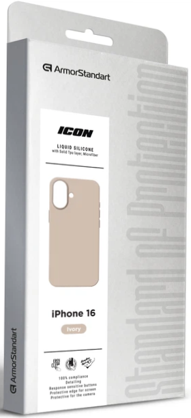 Чехол ArmorStandart ICON2 Case для Apple iPhone 16 Ivory (ARM79625) фото 9