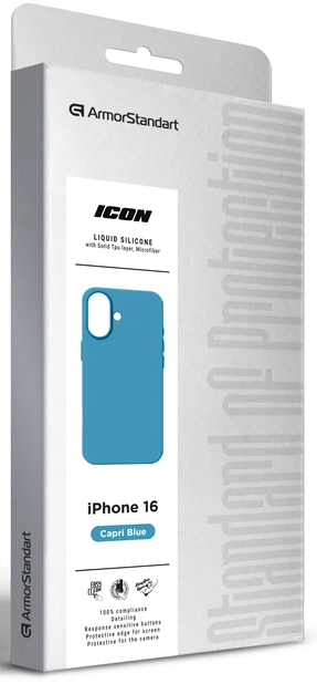 Чехол ArmorStandart ICON2 Case для Apple iPhone 16 Capri Blue (ARM79628) фото 9