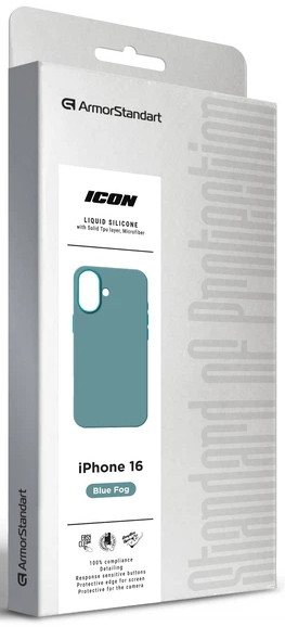 Чехол ArmorStandart ICON2 Case для Apple iPhone 16 Blue Fog (ARM79629) фото 7