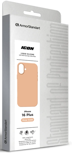 Чехол ArmorStandart ICON2 Case для Apple iPhone 16 Plus Rose Gold (ARM79631) фото 9