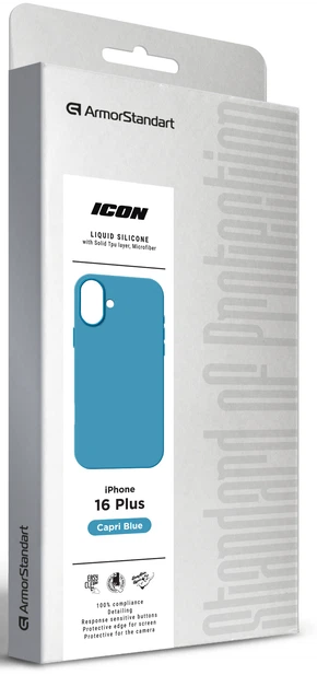 Чехол ArmorStandart ICON2 Case для Apple iPhone 16 Plus Capri Blue (ARM79633) фото 9