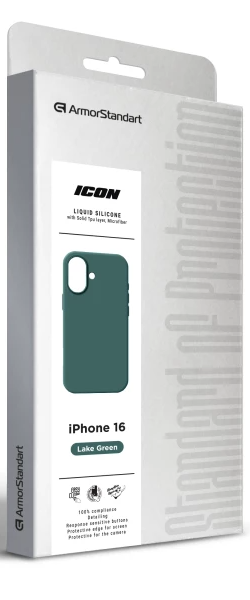 Чехол ArmorStandart ICON2 Case для Apple iPhone 16 Lake Green (ARM81298) фото 10