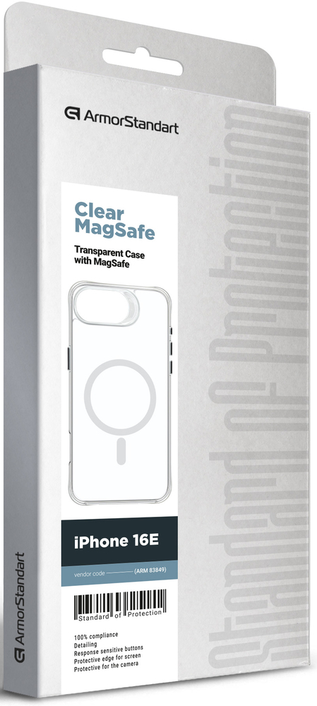 Чехол ArmorStandart Clear Magsafe для Apple iPhone 16e Transparent (ARM83849) фото 2