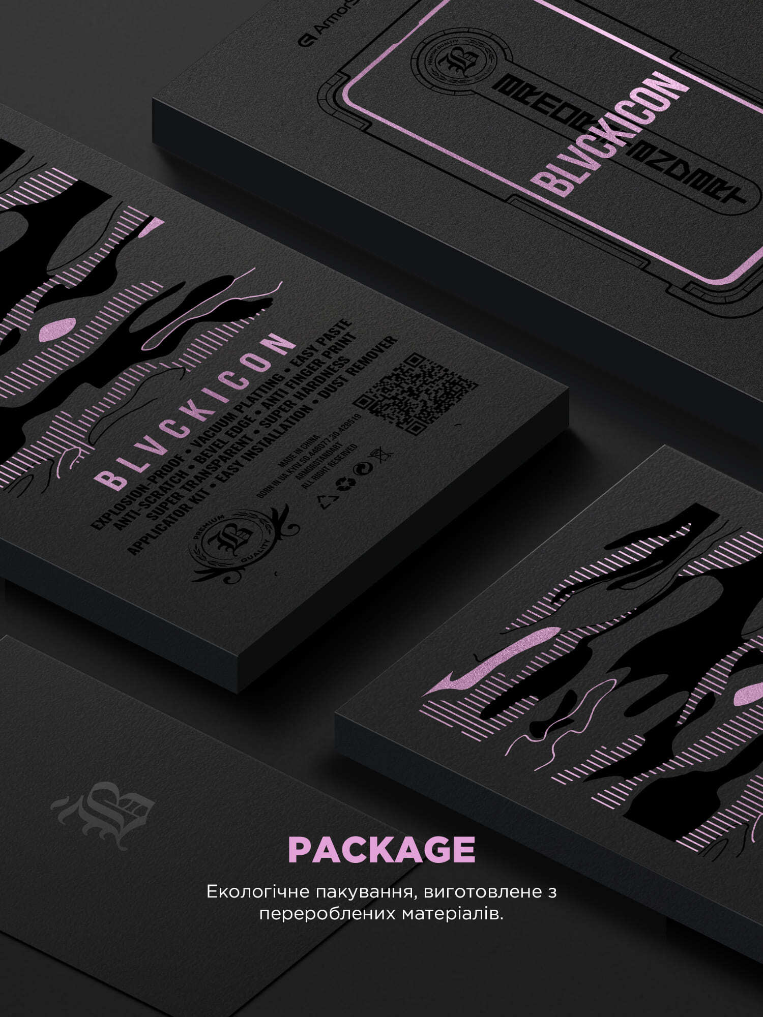 Защитное стекло с аппликатором ArmorStandart Black Icon Supreme EZ для Apple iPhone 16e/14/13 Pro/13 (ARM79257) фото 