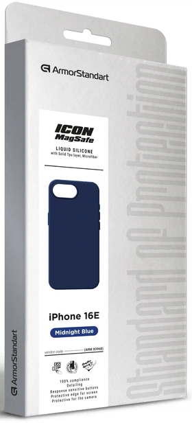 Чехол ArmorStandart ICON2 MagSafe для Apple iPhone 16e Midnight Blue (ARM83968) фото 3