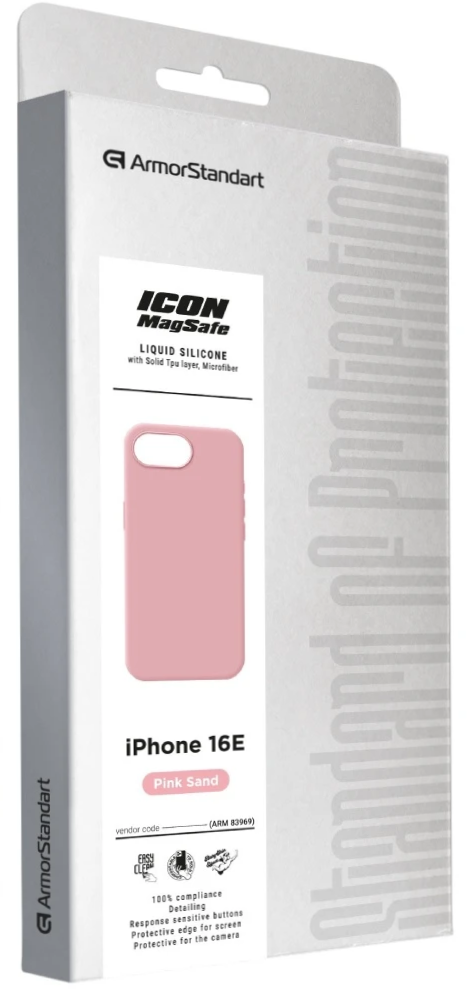 Чехол ArmorStandart ICON2 MagSafe для Apple iPhone 16e Pink Sand (ARM83969) фото 3