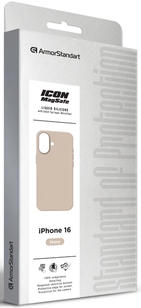Чехол ArmorStandart ICON2 MagSafe для Apple iPhone 16 Ivory (ARM80180) фото 9