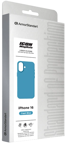 Чехол ArmorStandart ICON2 MagSafe для Apple iPhone 16 Capri Blue (ARM80183) фото 9