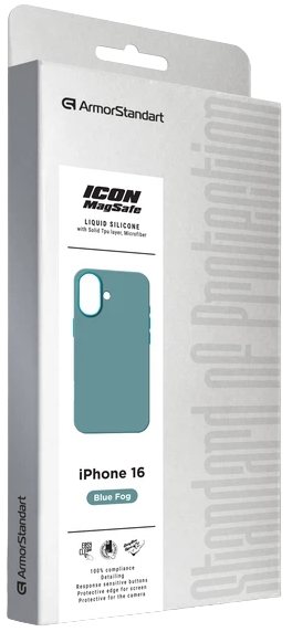 Чохол ArmorStandart ICON2 MagSafe для Apple iPhone 16 Blue Fog (ARM80184)фото9