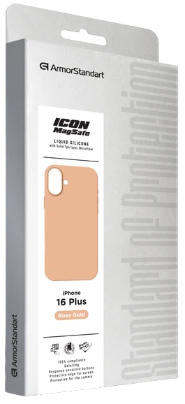 Чехол ArmorStandart ICON2 MagSafe для Apple iPhone 16 Plus Rose Gold (ARM80186) фото 10