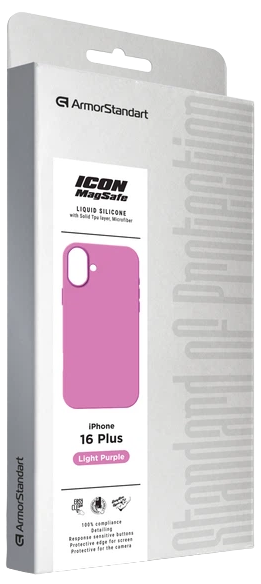 Чехол ArmorStandart ICON2 MagSafe для Apple iPhone 16 Plus Light Purple (ARM80187) фото 