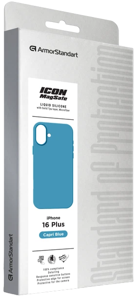 Чехол ArmorStandart ICON2 MagSafe для Apple iPhone 16 Plus Capri Blue (ARM80188) фото 