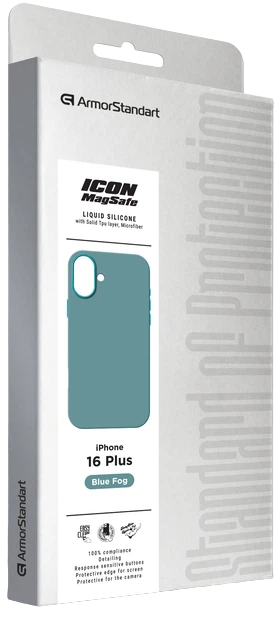 Чехол ArmorStandart ICON2 MagSafe для Apple iPhone 16 Plus Blue Fog (ARM80189) фото 