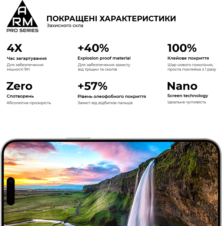 Защитное стекло ArmorStandart Pro для Apple iPhone 15 Pro Max (ARM71485) фото 5