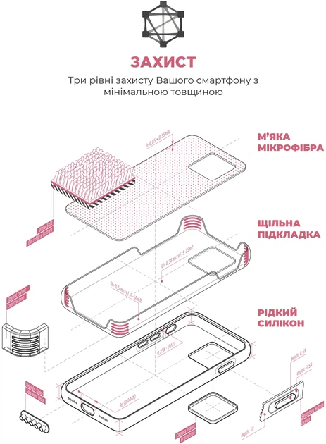 Чехол ArmorStandart ICON2 Case для Apple iPhone 15 Pro Max Pink (ARM77018) фото 7