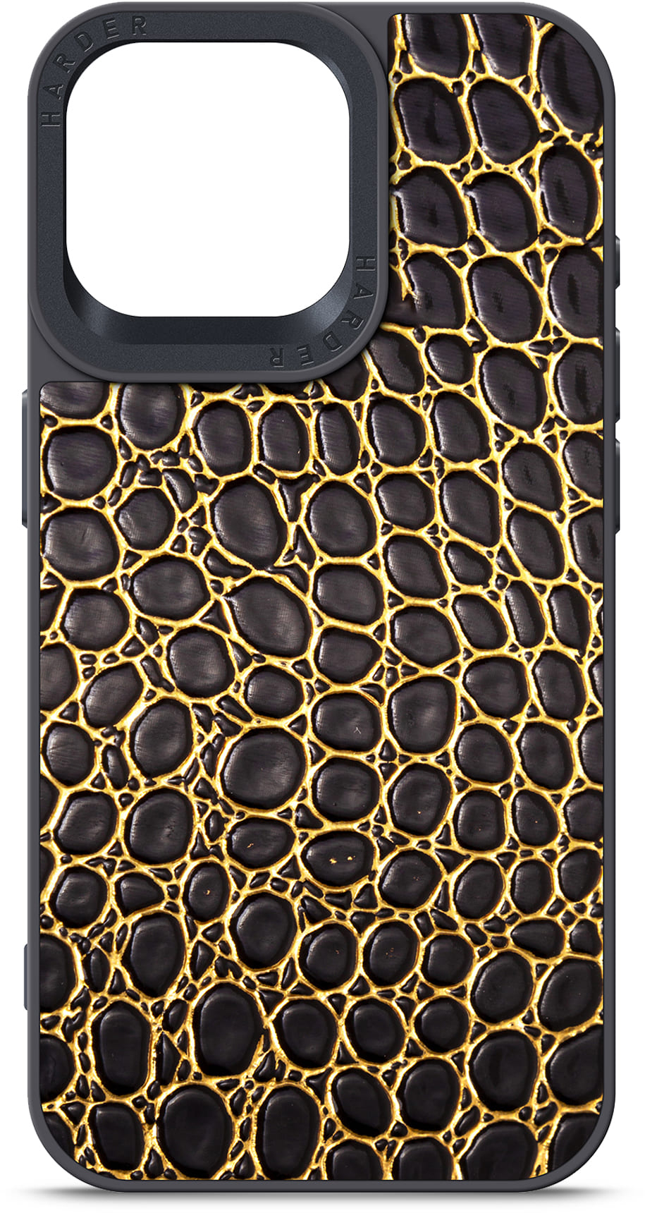 Чохол Harder Crocosaur для Apple iPhone 15 Pro Max Black (ARM76707)фото2