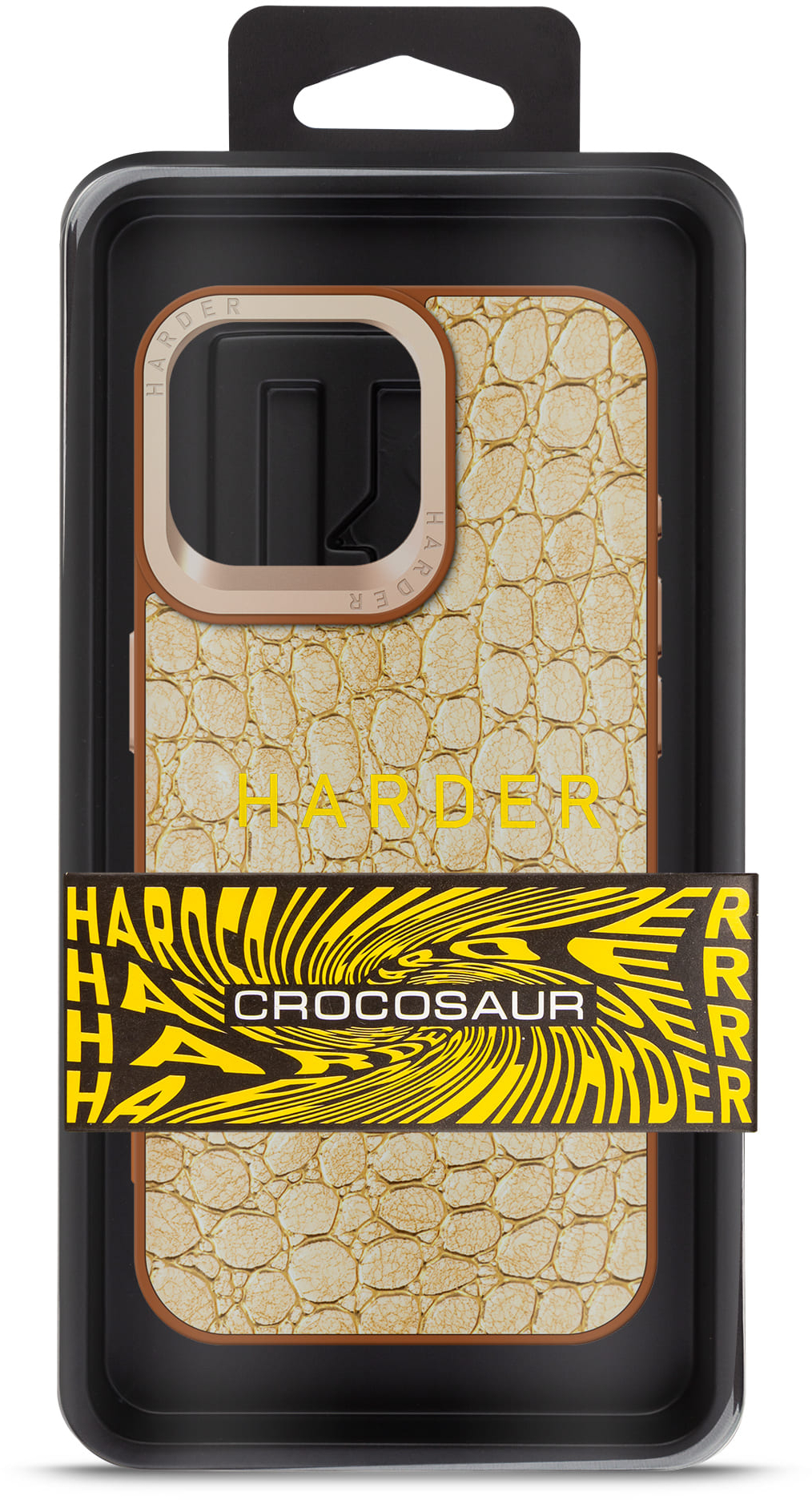 Чохол Harder Crocosaur для Apple iPhone 15 Pro Max Beige (ARM76709)фото3