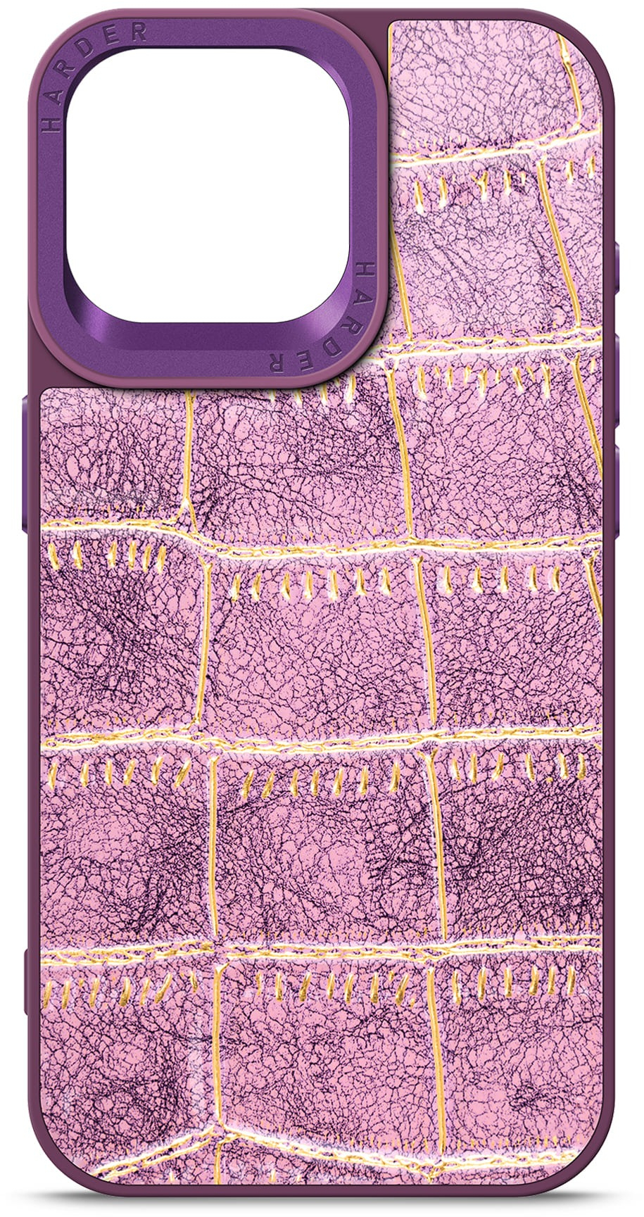 Чохол Harder Crocosaur для Apple iPhone 15 Pro Max Purple (ARM76710)фото