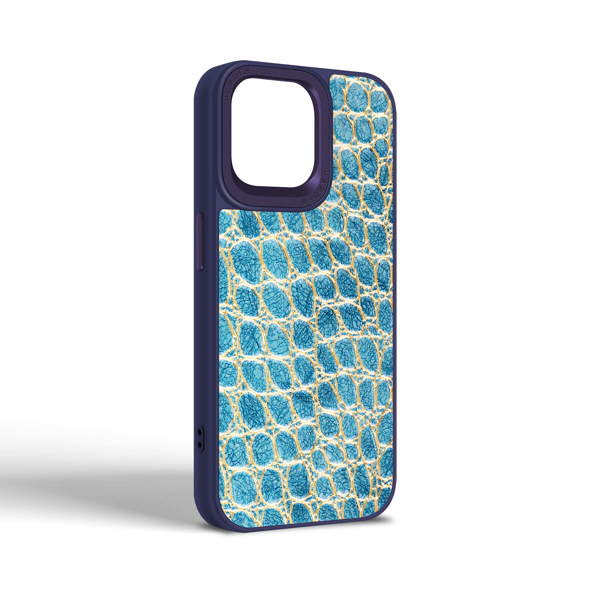 Чохол Harder Crocosaur для Apple iPhone 15 Pro Max Blue (ARM76712)фото2