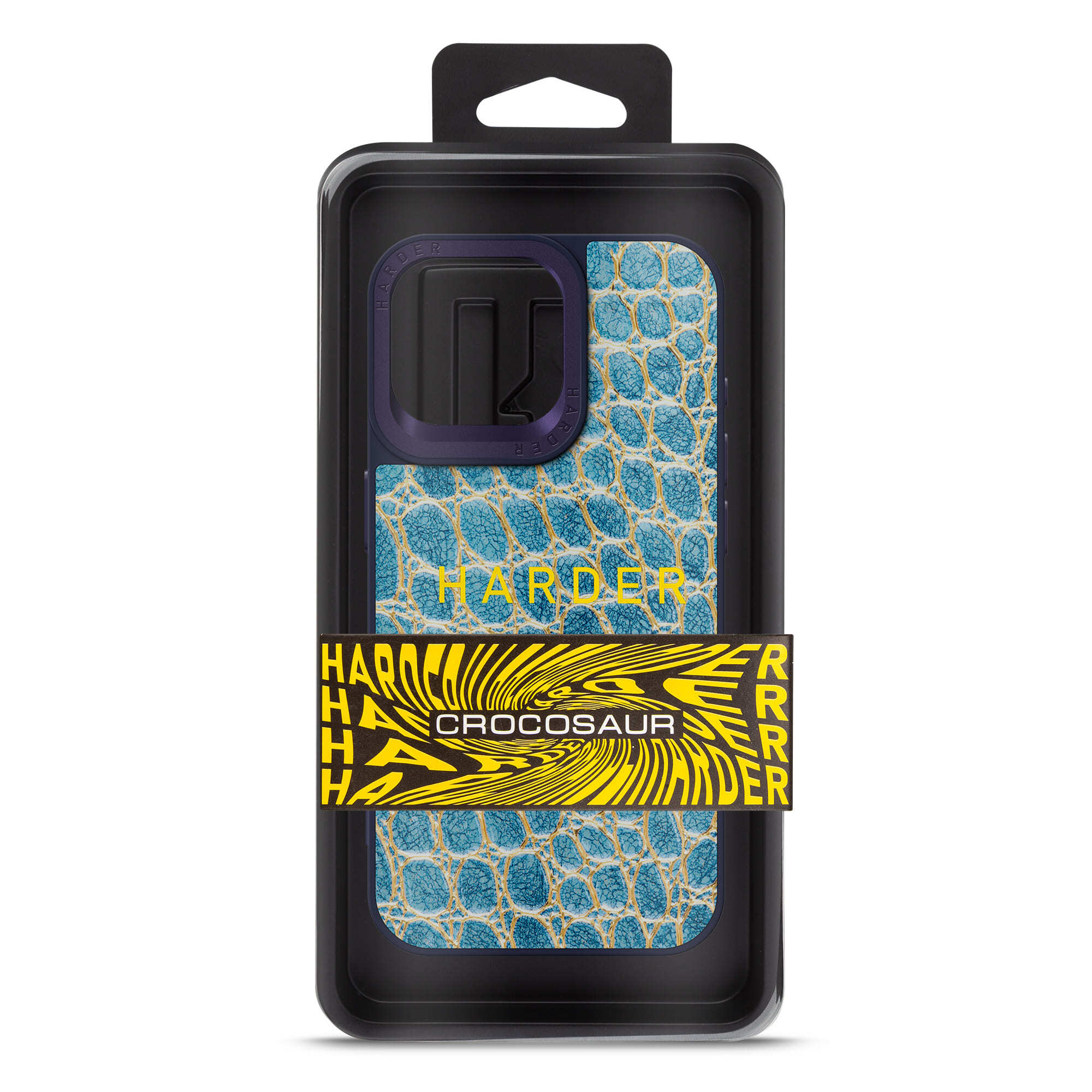 Чохол Harder Crocosaur для Apple iPhone 15 Pro Max Blue (ARM76712)фото3