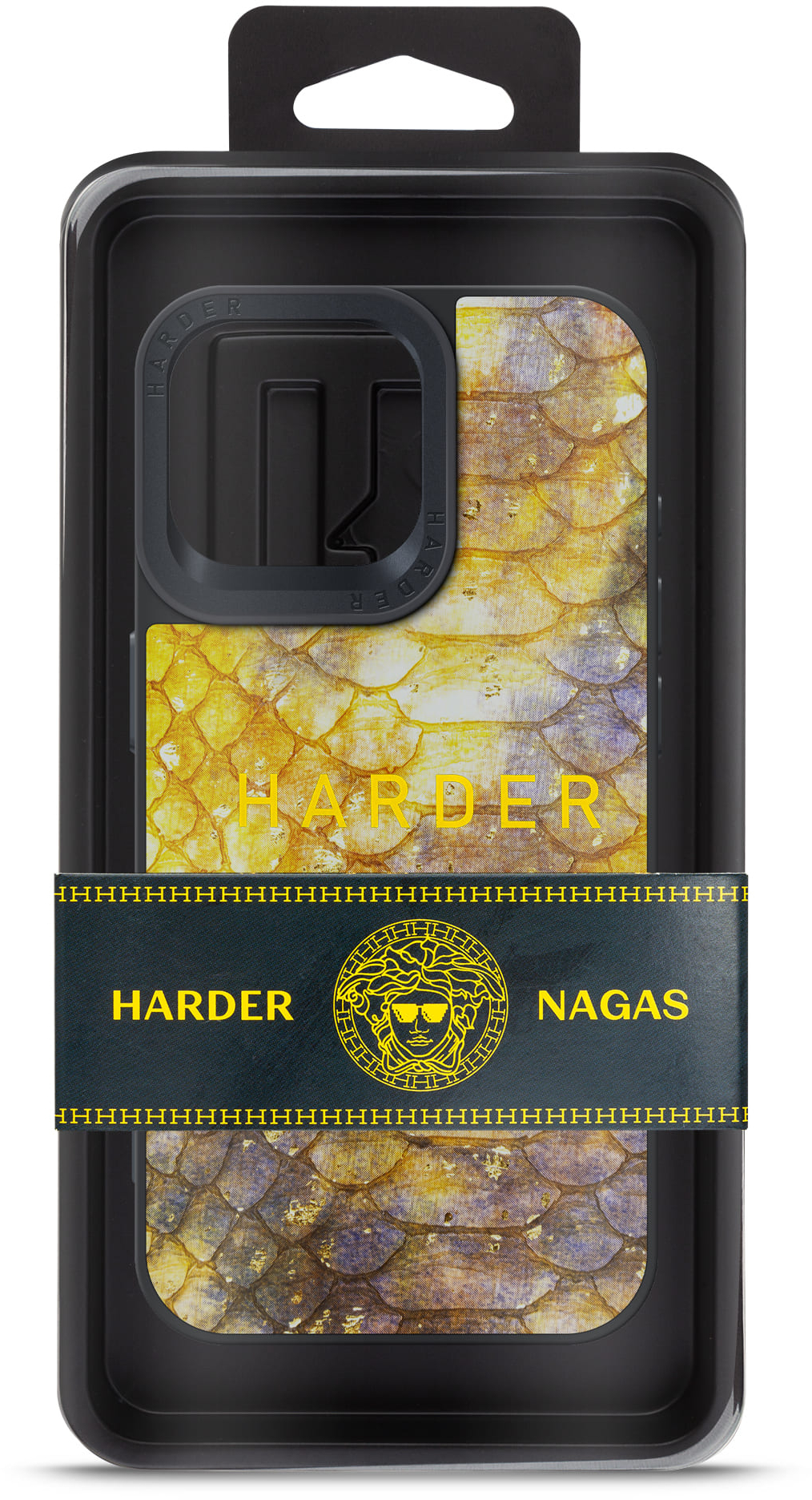 Чехол Harder Nagas для Apple iPhone 15 Pro Max Yellow (ARM76741) фото 
