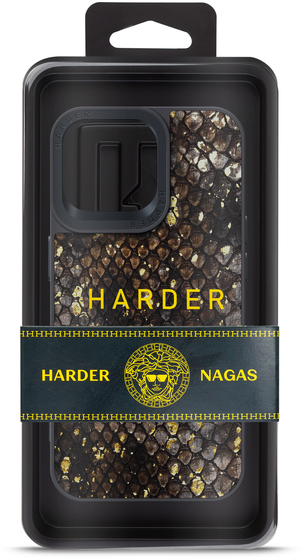 Чехол Harder Nagas для Apple iPhone 15 Pro Max Black (ARM76742) фото 