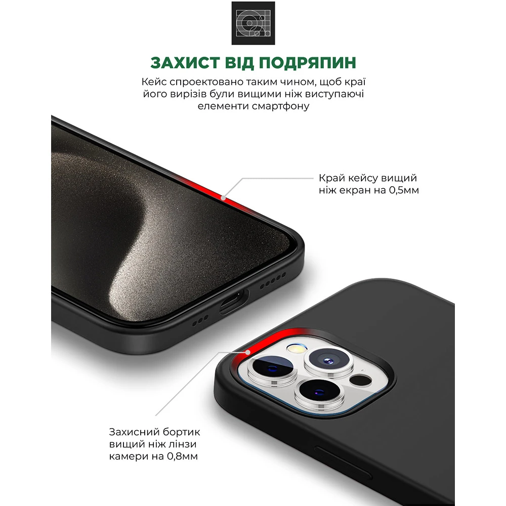 Чехол ArmorStandart ICON2 MagSafe для Apple iPhone 15 Pro Black (ARM72743) фото 7