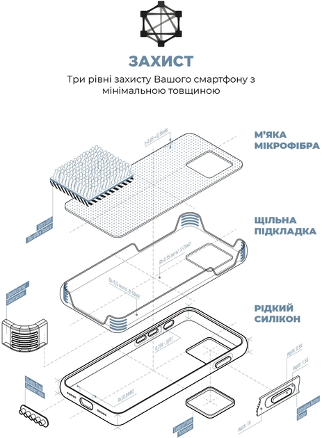 Чехол ArmorStandart ICON2 MagSafe для Apple iPhone 15 Pro Light Blue (ARM77008) фото 