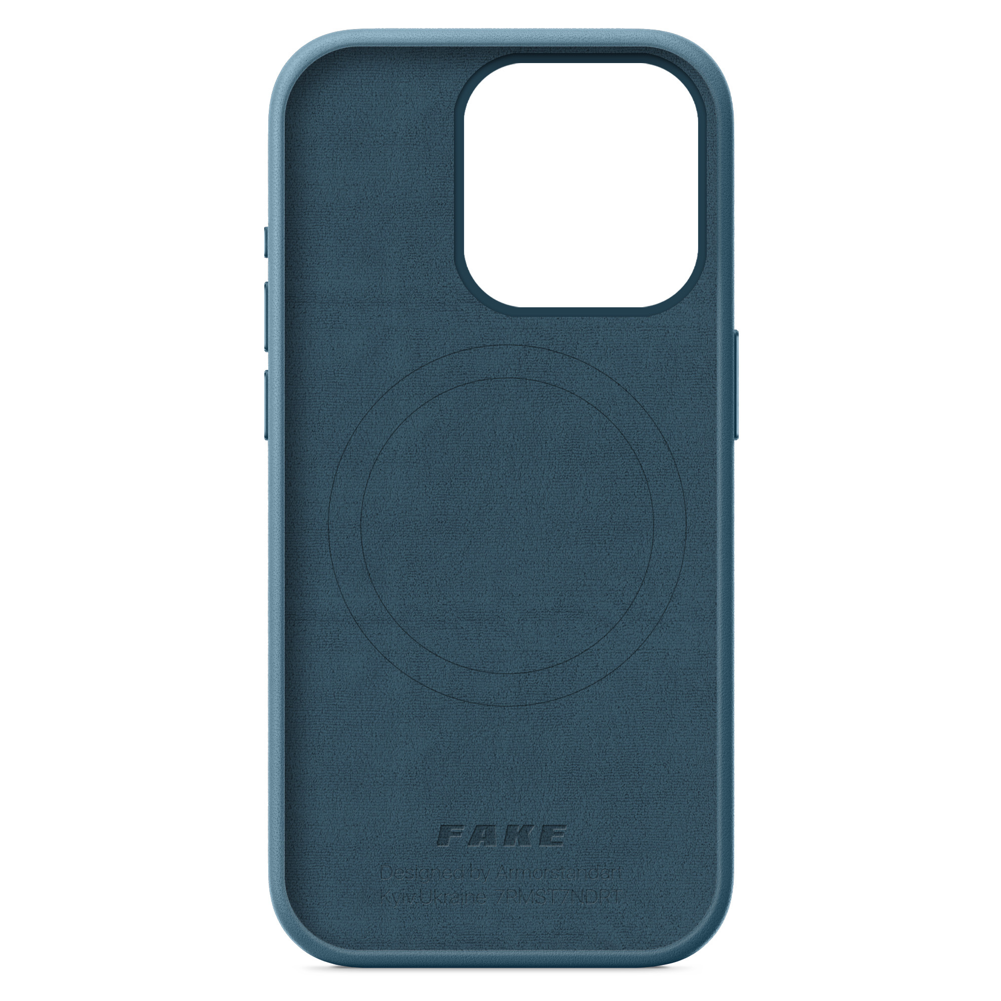 Чехол ArmorStandart FAKE Leather Case для Apple iPhone 15 Pro Sea Blue (ARM76304) фото2