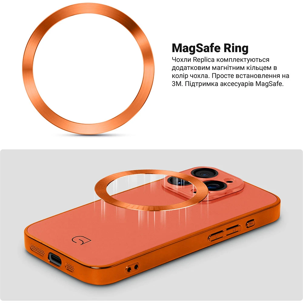Чехол ArmorStandart Replica MagSafe для Apple iPhone 15 Pro Orange (ARM76244) фото 4