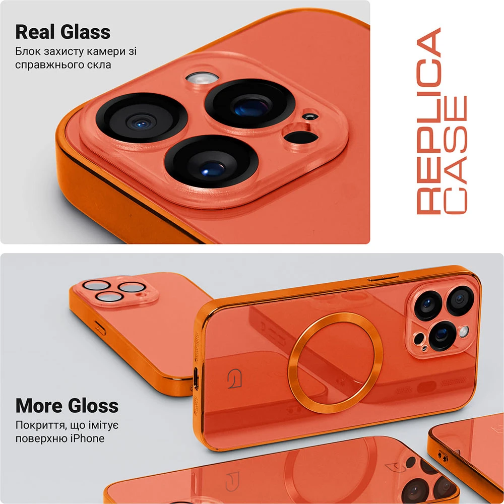Чехол ArmorStandart Replica MagSafe для Apple iPhone 15 Pro Orange (ARM76244) фото 3