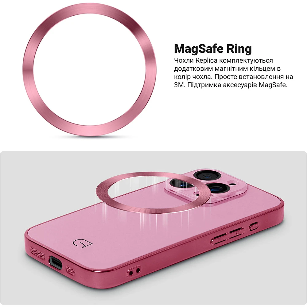 Чехол ArmorStandart Replica MagSafe для Apple iPhone 15 Pro Pink (ARM76245) фото 4