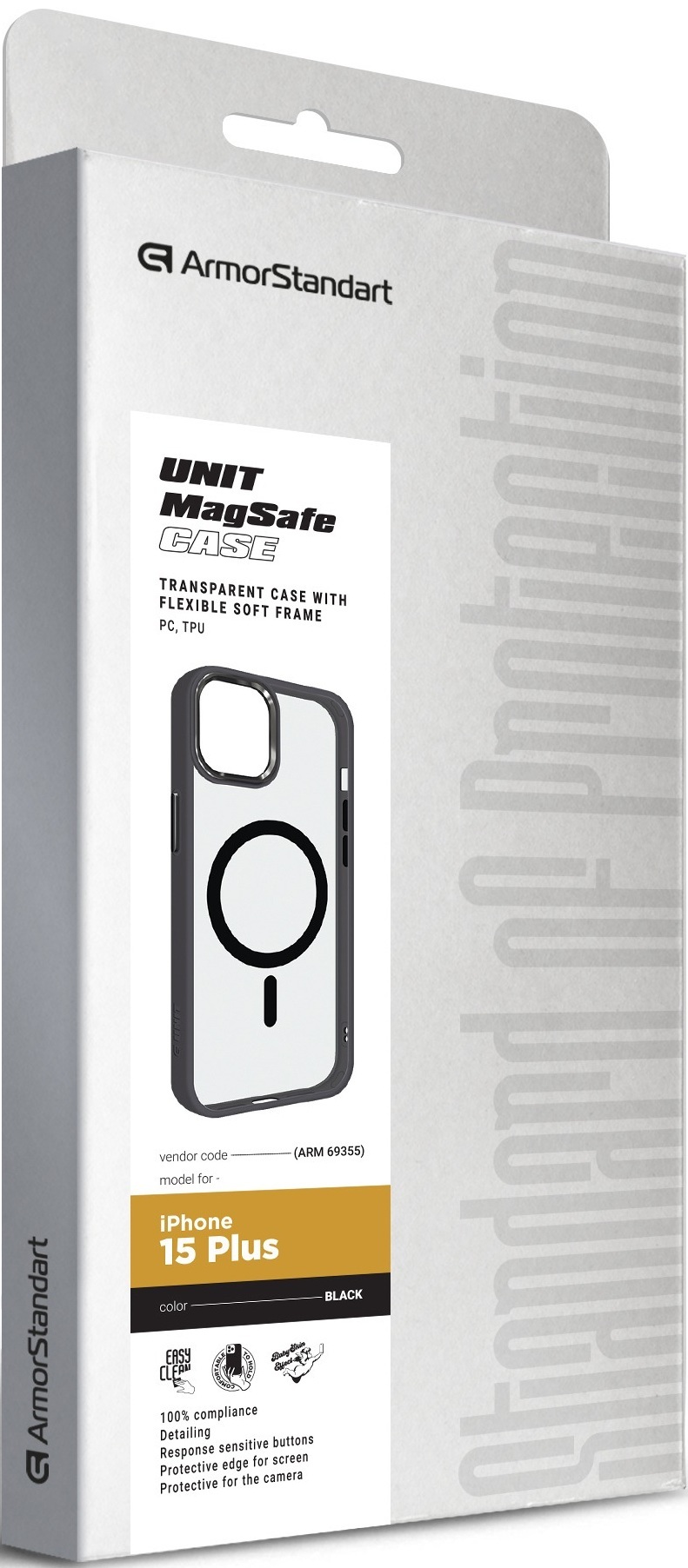 Чехол ArmorStandart Unit MagSafe для Apple iPhone 15 Plus Black (ARM69355) фото 2