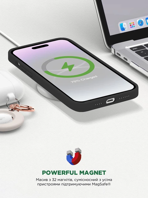 Чохол ArmorStandart ICON2 MagSafe для Apple iPhone 15 Plus Black (ARM72735)фото9
