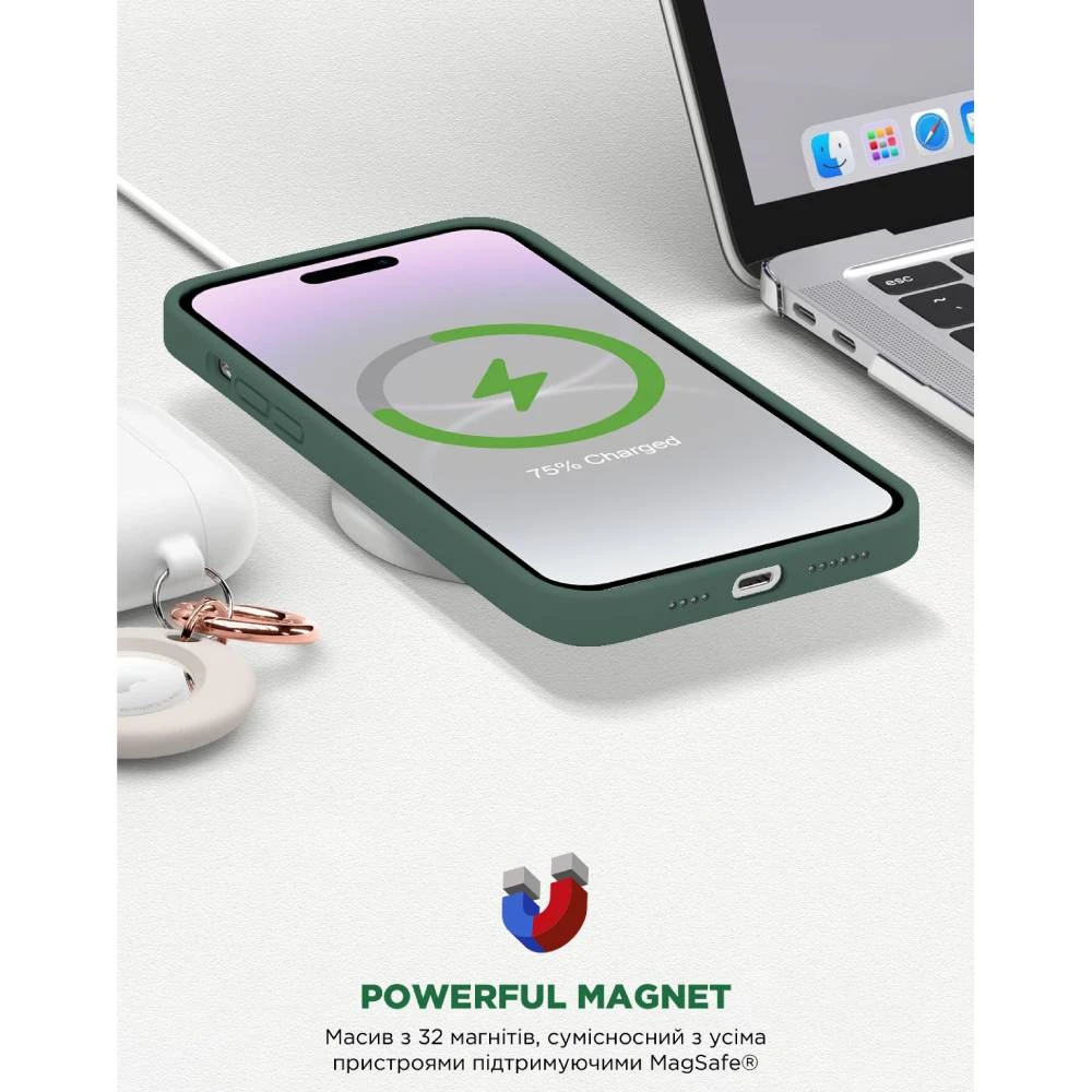 Чохол ArmorStandart ICON2 MagSafe для Apple iPhone 15 Plus Cypress (ARM72737)фото9