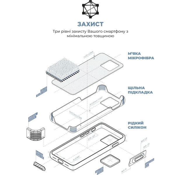 Чехол ArmorStandart ICON2 MagSafe для Apple iPhone 15 Plus Winter Blue (ARM72742) фото 