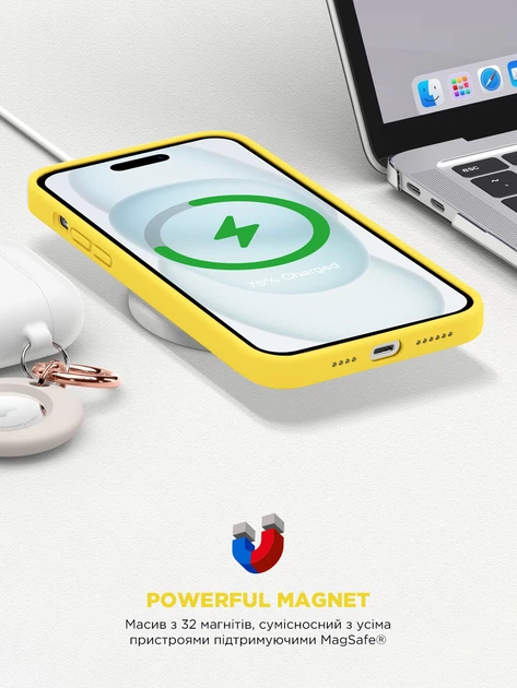 Чохол ArmorStandart ICON2 MagSafe для Apple iPhone 15 Sunshine (ARM77011)фото9