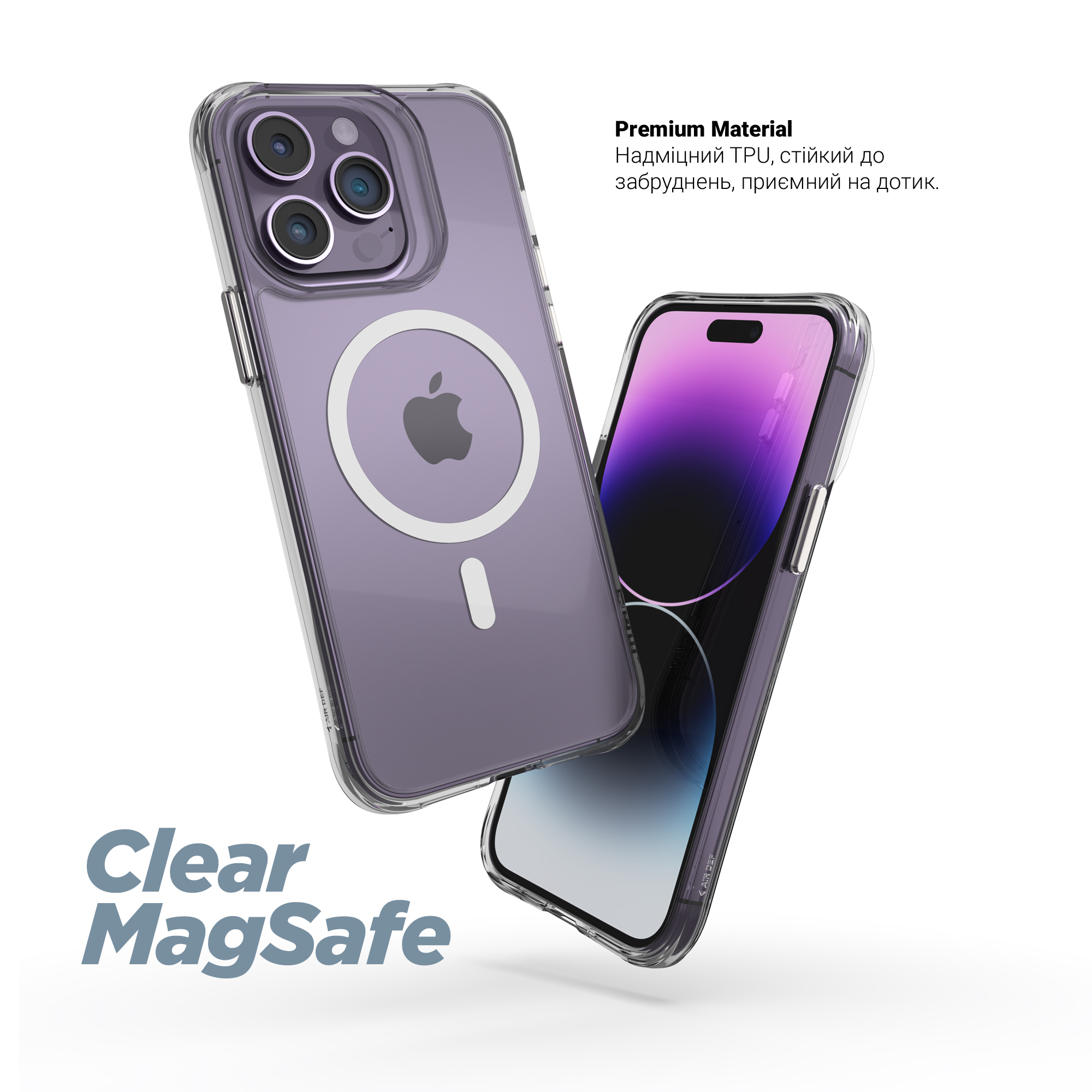 Чохол ArmorStandart Clear Magsafe для Apple iPhone 15 Plus Tansparent (ARM71053)фото