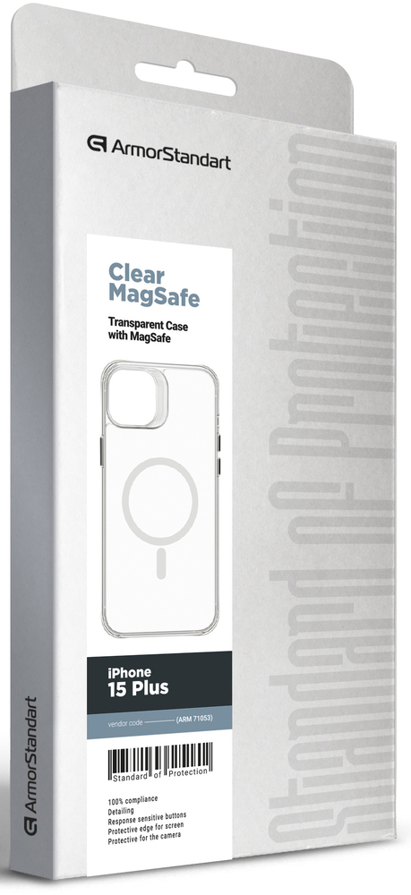 Чохол ArmorStandart Clear Magsafe для Apple iPhone 15 Plus Tansparent (ARM71053)фото